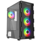 Case Twisted Mind Titan Glass Mid Tower -Black