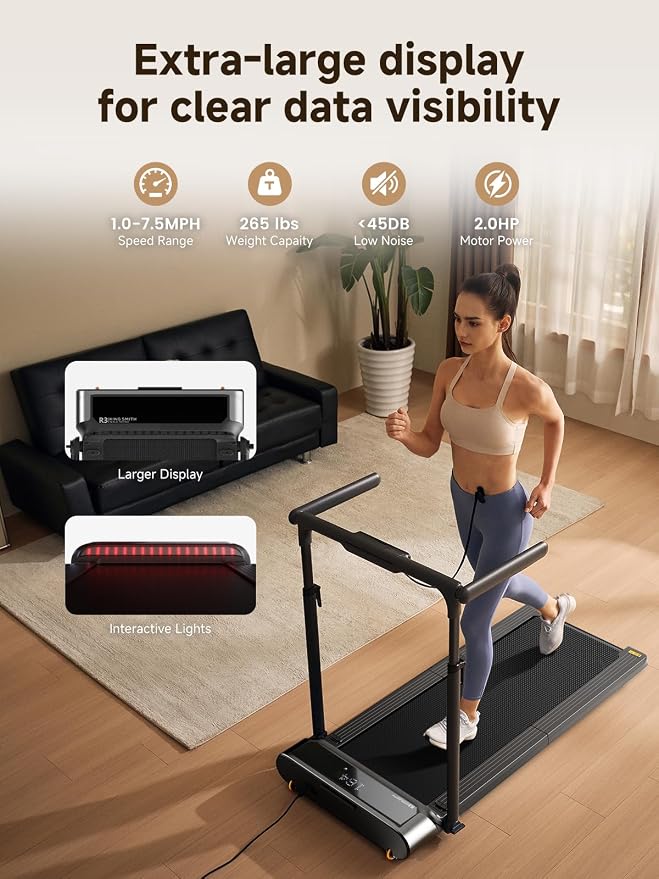 KingSmith Foldable Treadmill TRMX16F with Max Speed 16km/h With 1.5 Brushless Motor