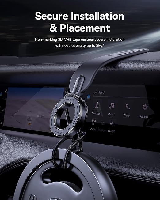 Baseus PrimeTrip C02 Go Magnetic Car Phone Mount - Cluster Black