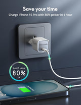 RAVPower RP-PC1055 Mini PD20W  GaN type C Charger White - RP-PC1055W