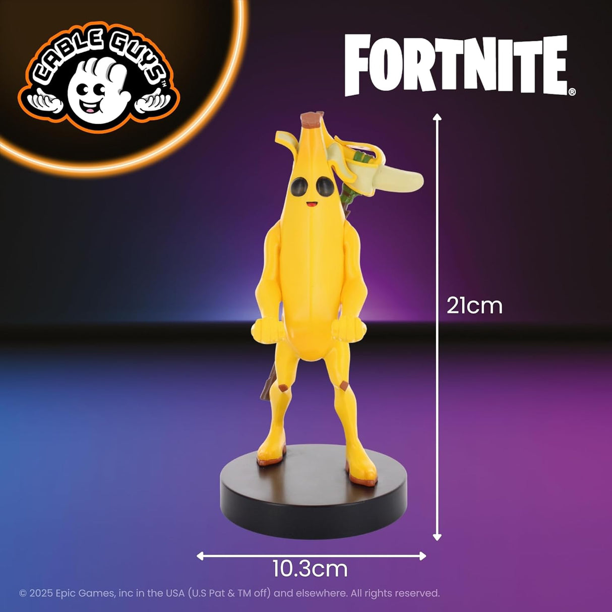 حامل وحدة التحكم والهاتف كابل جايز بتصميم إيجنت بيلي من فورتنايت