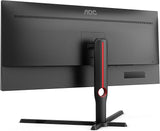 AOC U34G3XM 34" WQHD(3440 x 1440), 144Hz Refresh Rate, 1ms Response Time, VA Flat Gaming Monitor - Black