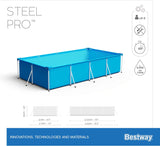 BESTWAY 4.00M X 2.11M X 81CM POOL SET (Contents:Pool, Filter Pump(220-240V), Compatible with Cartridge 58093(I)220-240V)  / 56424
