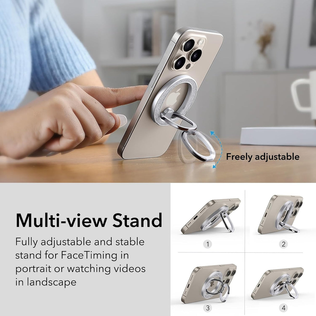 ESR HaloLock Phone Grip Stand 360