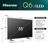 Hisense 55 Inch E7N QLED 4K VIDAA Smart TV, 60Hz, 55E7N