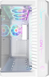 GameOn Emperor Arctic || Series 7FAN Mid Tower Gaming Case - White
