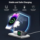 UGREEN 3-in-1 Wireless Charger White