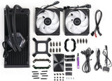 G-Pro, CPU Liquid Fan, GPRO L240 CPU Cooler, Black