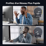 محول UGREEN AX900 USB WiFi 6 ثنائي النطاق 5GHz و 2.4GHz (CM762 – 35264)