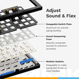 Glorious GMMK 3 75% Prebuilt Wired Mechanical Gaming Keyboard - Black (Arabic Layout)