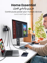 موسع مقبس كهربائي يوغرين بقدرة ٣٠ واط بمنفذي النوع إيه ومنفذ النوع سي – إس ٥٣٠