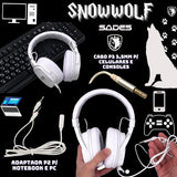 SADES SNOWWOLF GAMING HEADSET SA-722S