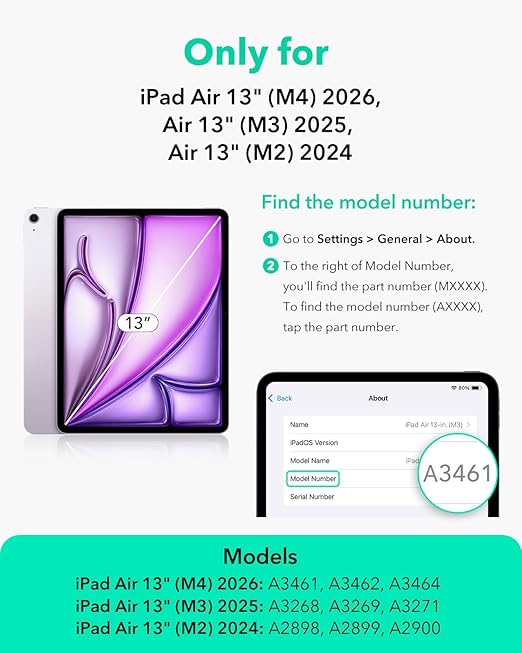 ESR iPad Air 13" Tempered-Glass Screen Protector 1 Pack
