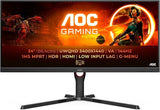 AOC U34G3XM 34" WQHD(3440 x 1440), 144Hz Refresh Rate, 1ms Response Time, VA Flat Gaming Monitor - Black