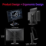 ASUS ROG Strix XG279CNS 27" FHD (1920x1080), 380Hz(OC) Refresh Rate, 0.3ms GTG Response, Extreme Low Motion Blur Sync (ELMB), DisplayHDR 400, HDMI 2.1, G-SYNC & FreeSync Compatible, Fast IPS Gaming Monitor - Black