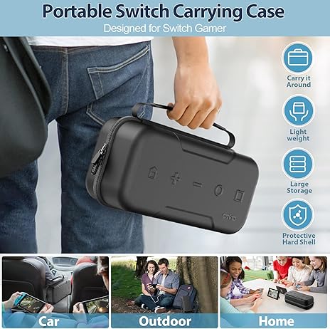 OIVO SW LITE Portable Hard Case Pouch - Black (sw999)