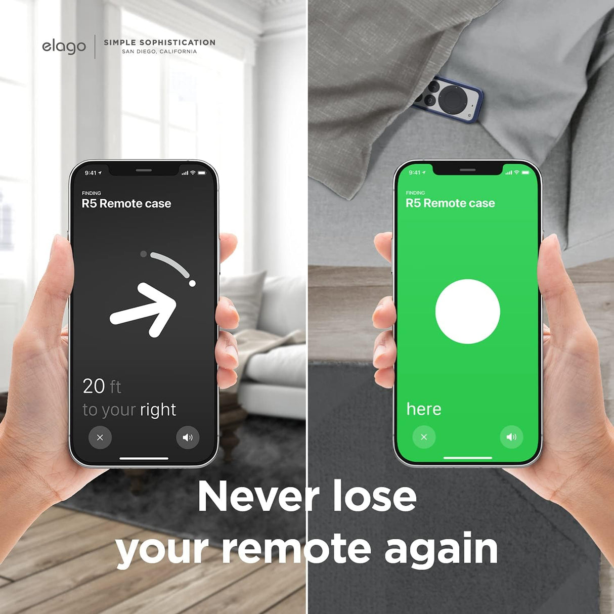 Elago Apple TV Siri Remote R5 (2021-present) Case (AirTag Compatible)