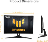 ASUS TUF Gaming Series 5 VG27AQM5A 27" QHD (2560x1440), 300Hz Refresh Rate, 0.3ms (GTG) Response Time, ELMB Sync, Stereo speaker, 95% DCI-P3, Fast IPS Gaming Monitor - Black