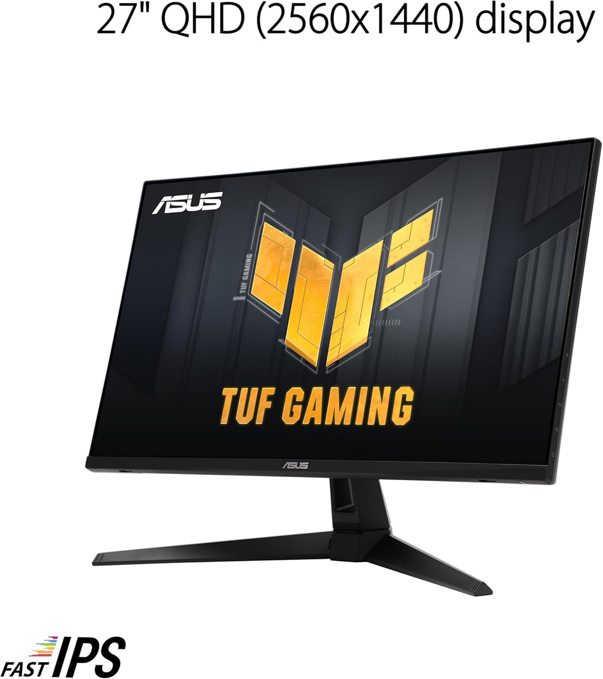 ASUS TUF Gaming Series 5 VG27AQM5A 27" QHD (2560x1440), 300Hz Refresh Rate, 0.3ms (GTG) Response Time, ELMB Sync, Stereo speaker, 95% DCI-P3, Fast IPS Gaming Monitor - Black