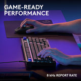 لوحة مفاتيح الألعاب الميكانيكية السلكية  لوجيتك G316 X 98%  بمفاتيح لمسية وتصميم أمريكي - أسود