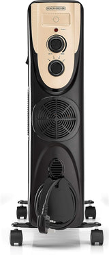 Wansa 13 Fin Oil Heater, 2500W, CY-C01F-13-28 - Black