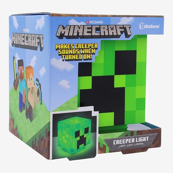 Paladone Minecraft Creeper Green Pixel Night Light