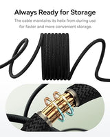 كابل Baseus Tungsten Gold الشحن المغناطيسي USB-C إلى USB-C 100 واط 1 متر - أسود