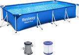 BESTWAY 4.00M X 2.11M X 81CM POOL SET (Contents:Pool, Filter Pump(220-240V), Compatible with Cartridge 58093(I)220-240V)  / 56424