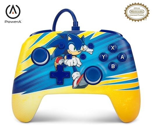 PowerA Enhanced Wired Controller for Nintendo Switch - Sonic