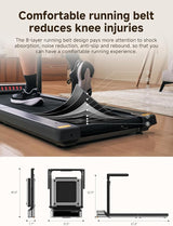 KingSmith Foldable Treadmill TRMX16F with Max Speed 16km/h With 1.5 Brushless Motor