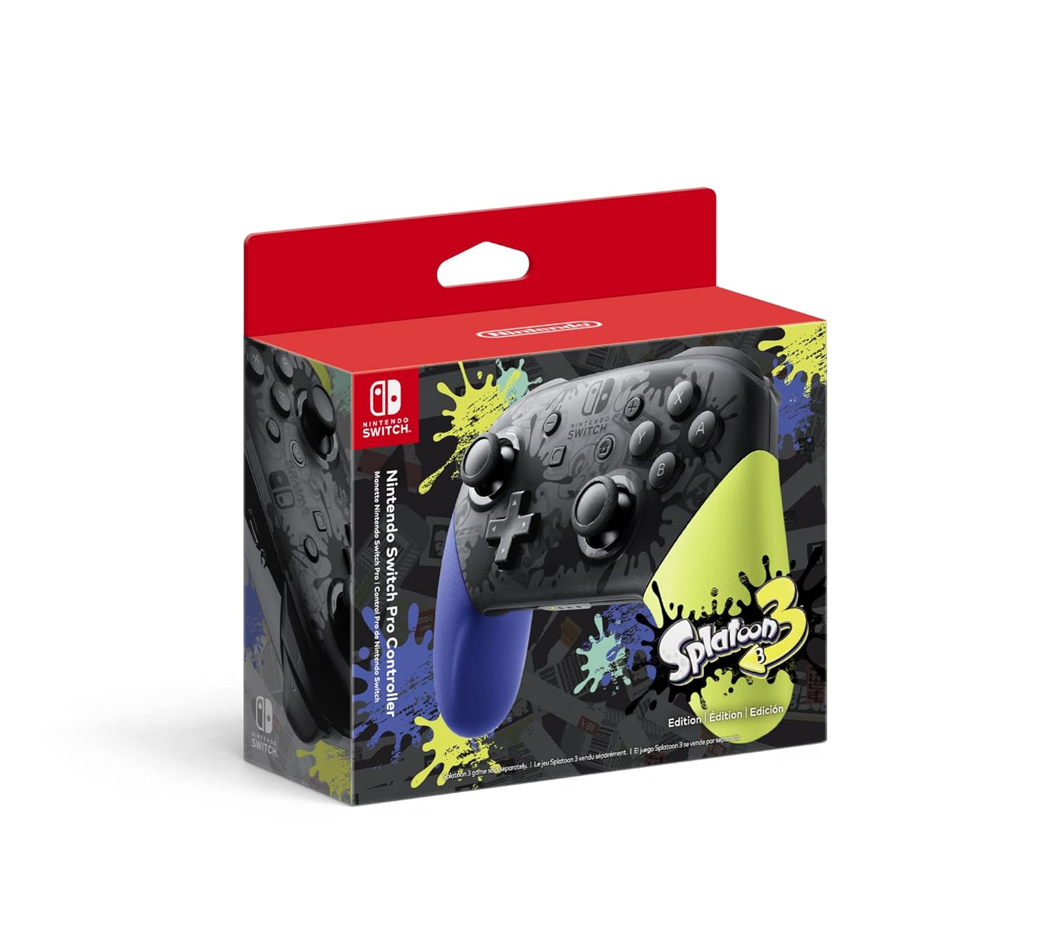 Nintendo Switch Pro Controller Splatoon 3 Edition Level Up