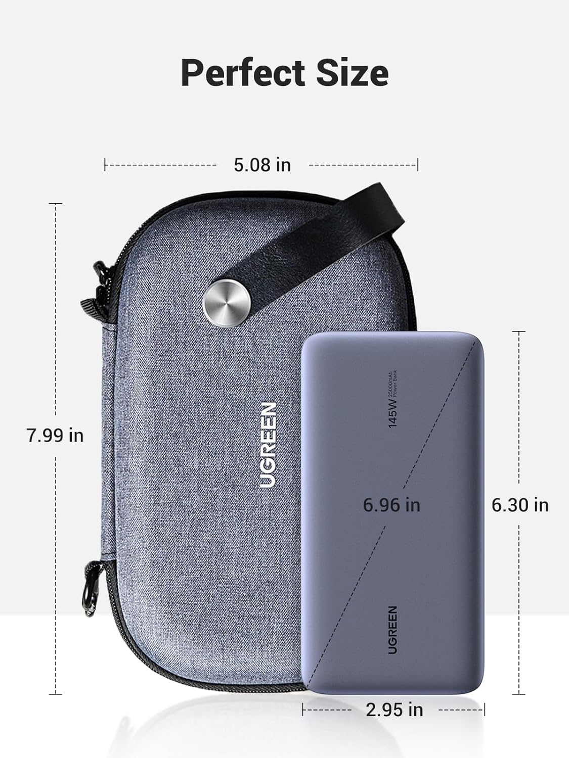 يوجرين حقيبة تخزين للسفر - رمادي - إل بي 152