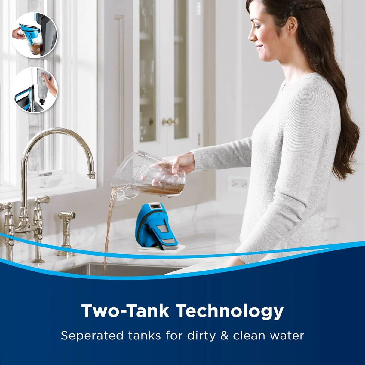 BISSELL-1713 CROSSWAVE - 3IN1 Multi-Surface Floor Cleaner