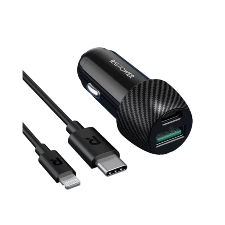 Ravpower RP-VC031 Total 49W Car Chargerr + 1m Combo Black