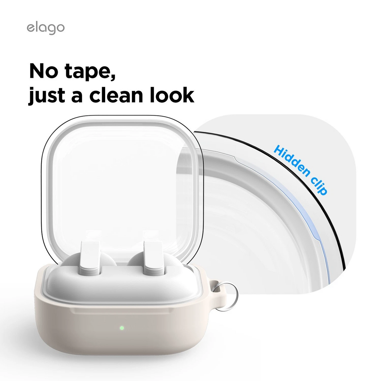 Elago Galaxy Buds 4 / 4 Pro Clear Hang Case - Clear