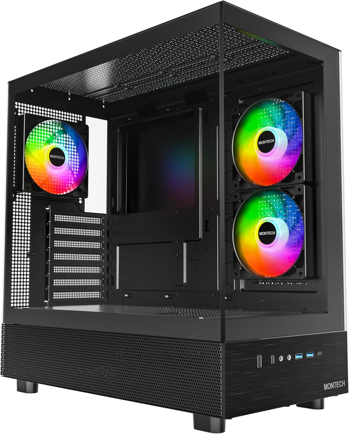 Montech XR Mid Tower Pc Case - Black