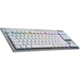لوحة مفاتيح الألعاب اللاسلكية Logitech G915 X Lightspeed TKL – أبيض