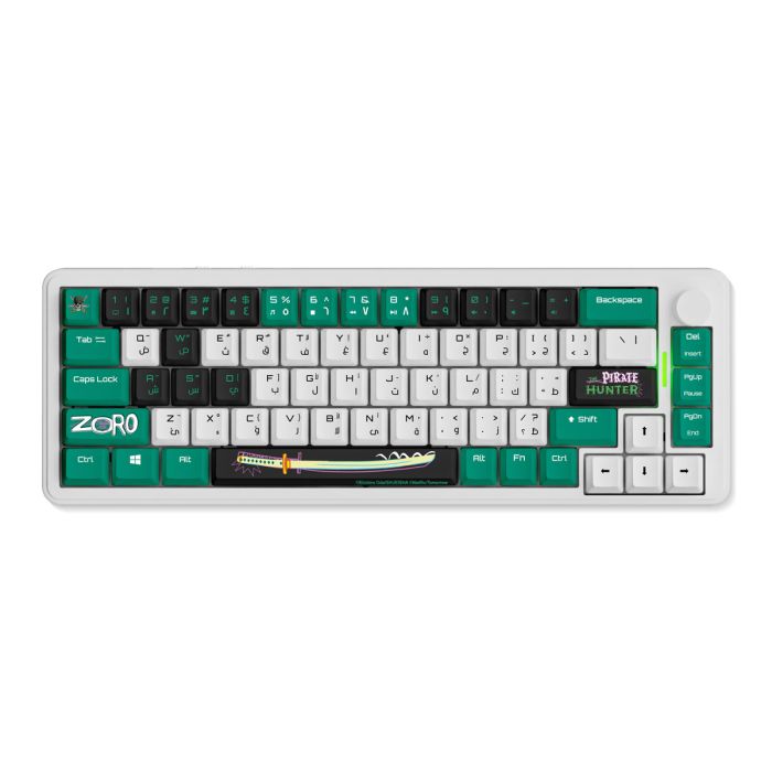 GamerTek Nexus 65% Layout Tri Mode Mechanical Keyboard Linear Switches - Zoro Edition