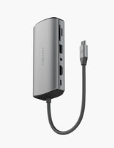 ENERGEA ALUHUB MAX,11 IN 1  ALUMINIUM ALLOY CHARGING HUB - GUNMETAL