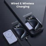 UGREEN 10000mAhPD-20W Magnetic Wireless 15W Power Bank (Space Gray) (LY)  PB206