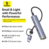 Baseus UltraJoy Series 4-Port HUB AIR - Space Grey