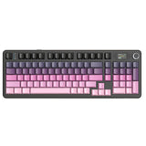لوحة مفاتيح ألعاب ATTACK SHARK X98PRO بعدد 99 زرًا مع وضع اتصال ثلاثي، وشاشة عرض LED ملوّنة، ولوحة أرقام مدمجة - Pink Blueberry Switch