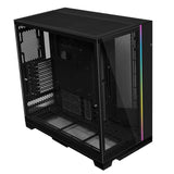 كيس LIAN LI O11 Dynamic EVO XL RGB – فل تاور زجاج حراري – أسود (بدون مراوح)
