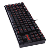 لوحة مفاتيح الألعاب الميكانيكية Redragon KUMARA K552 RGB-1 TKL السلكية بدون لوحة أرقام - أسود
