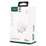 UGREEN PD 20w Fast Charger UK (White) CD137 CD137-60451