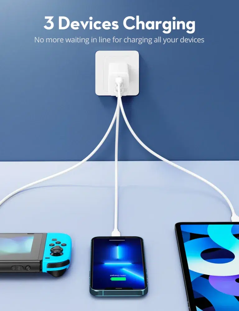 Ravpower RP-PC172 PD 65W 3-Port Wall Charger Black