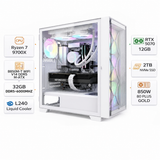 Custom Gaming PC AMD Ryzen 7 9700X, RTX 5070 OC 12GB VRAM, 32GB RAM DDR5 6000MHz, 2TB NVMe, Windows 11 Pro