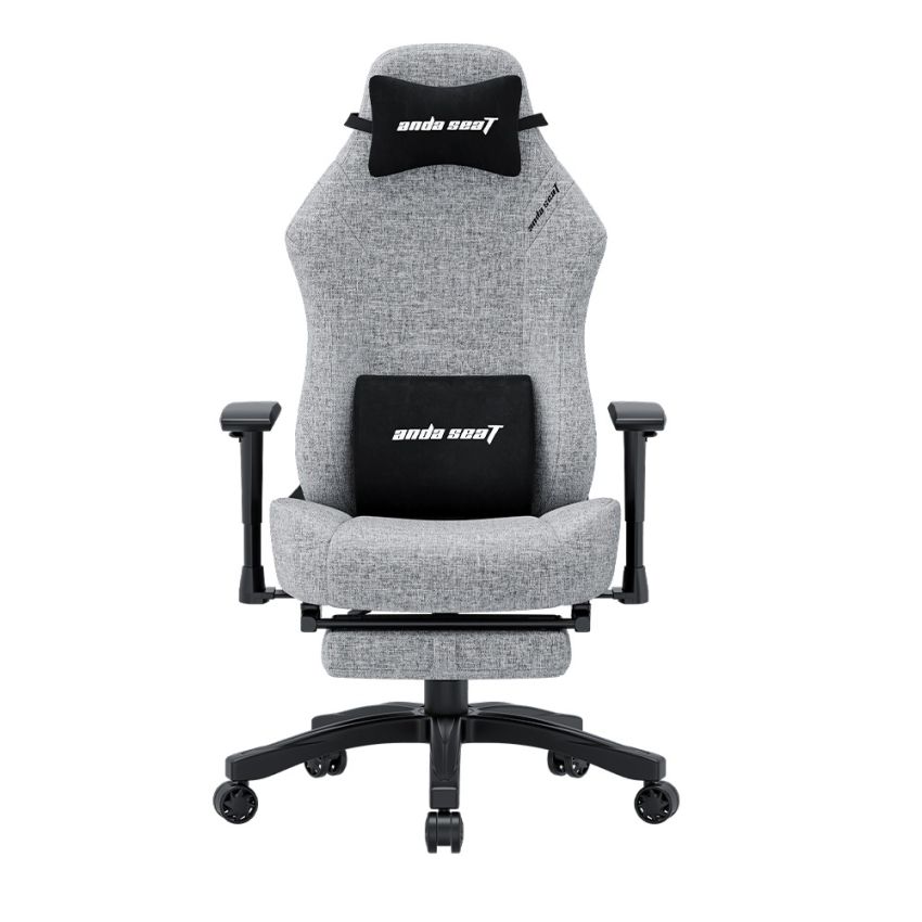 Andaseat Luna Series Fabric Gaming Chair with Footrest - Grey