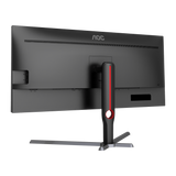 AOC شاشة ألعاب مسطحة بتقنية IPS من طراز U27G3X، مقاس 27 بوصة، بدقة UHD (3840 × 2160)، ومعدل تحديث 160 هرتز، وزمن استجابة 1 مللي ثانية، ومنفذ HDMI 2.1 - أسود