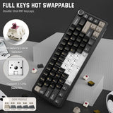 ATTACK SHARK X66 60% Wireless Mechanical Keyboard with Side Printed PBT Keycaps - Star Black